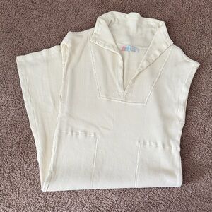 Cream Knit Sleeveless Dress free people beach